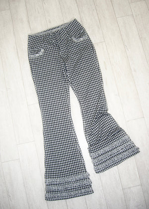 vintage lace gingham pants