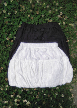 cotton dot stitch balloon skirt