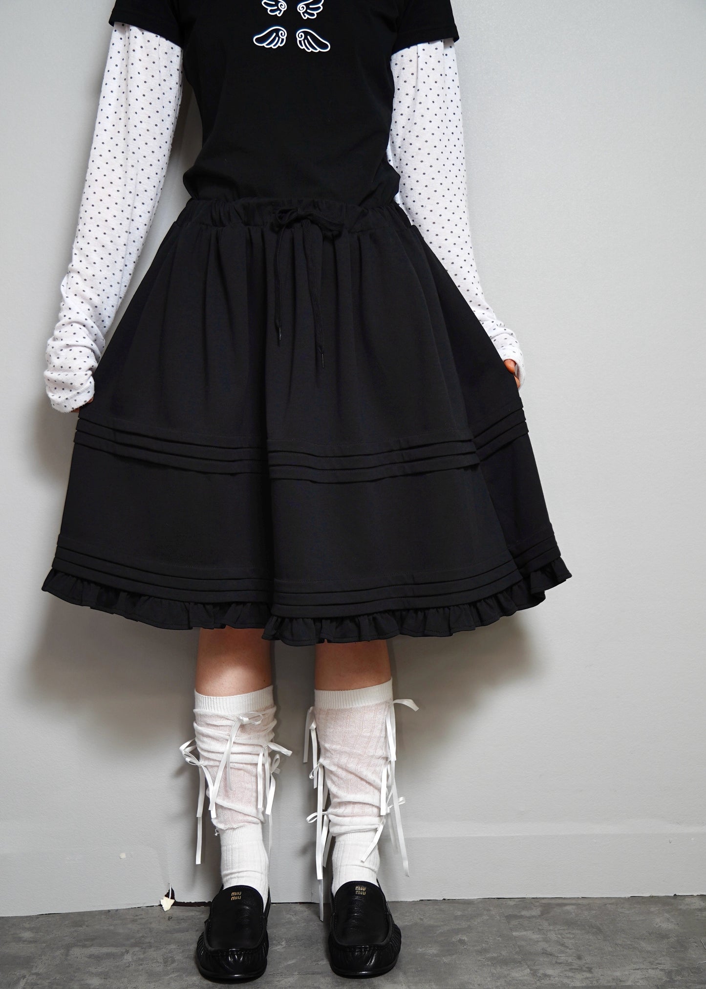 soft move midi skirt