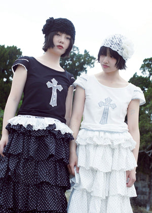 cross rose tee