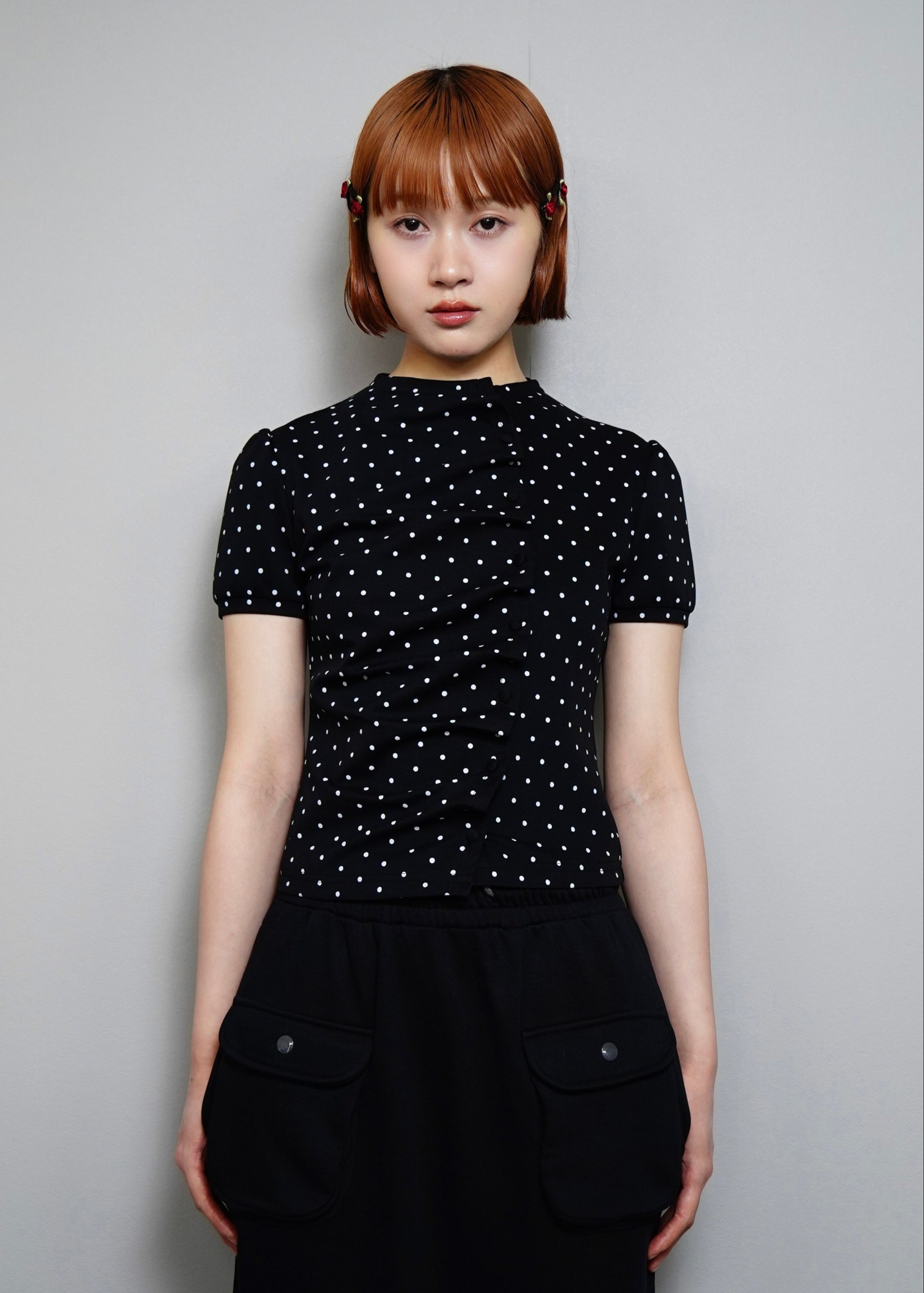 button up T-shirt-dot – Tie.Me