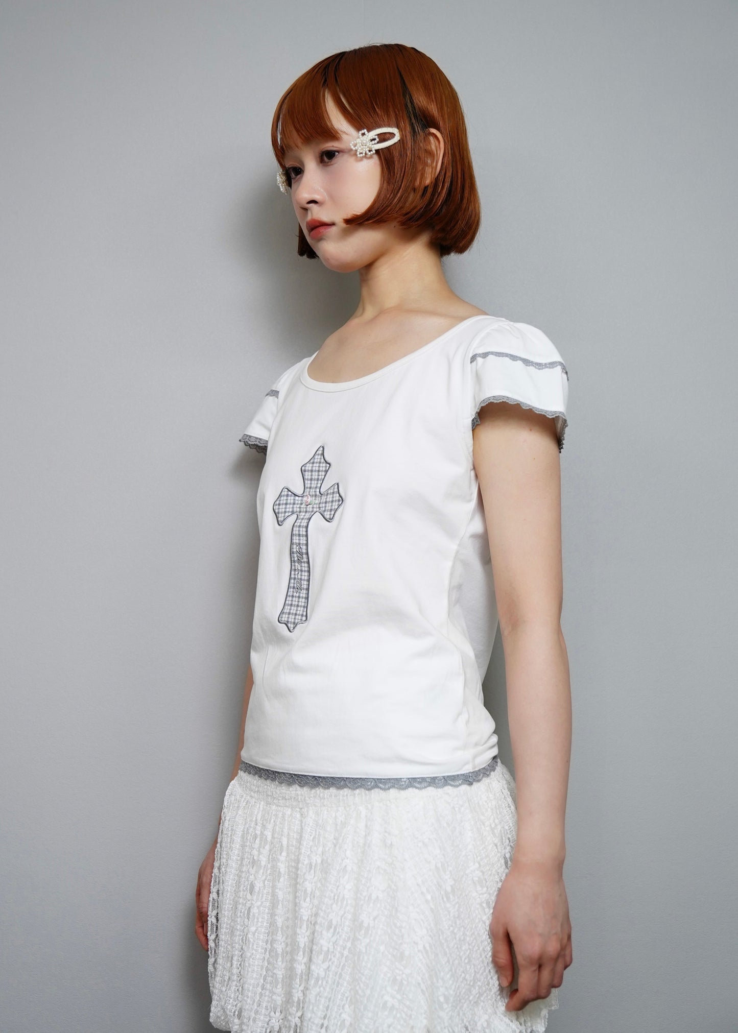 cross rose tee