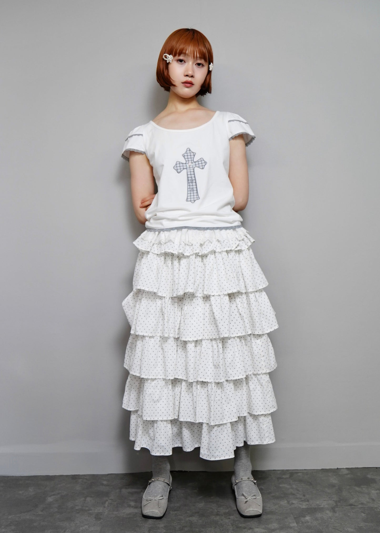 cross rose tee