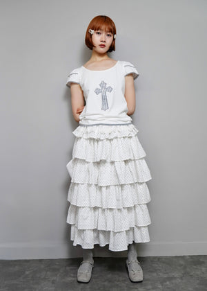 cross rose tee