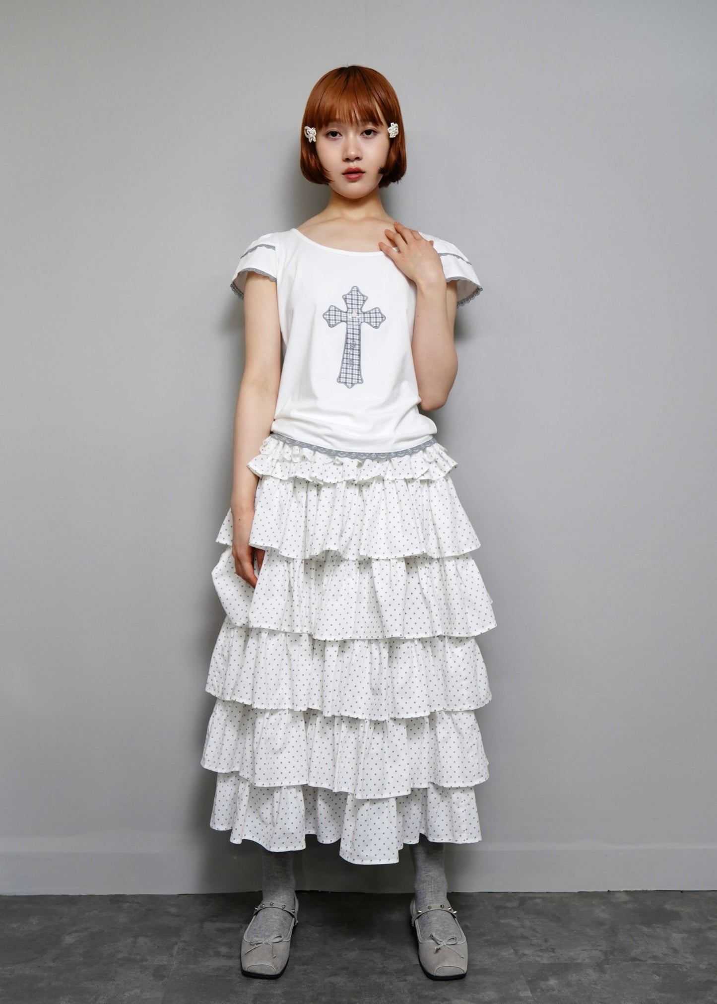cross rose tee