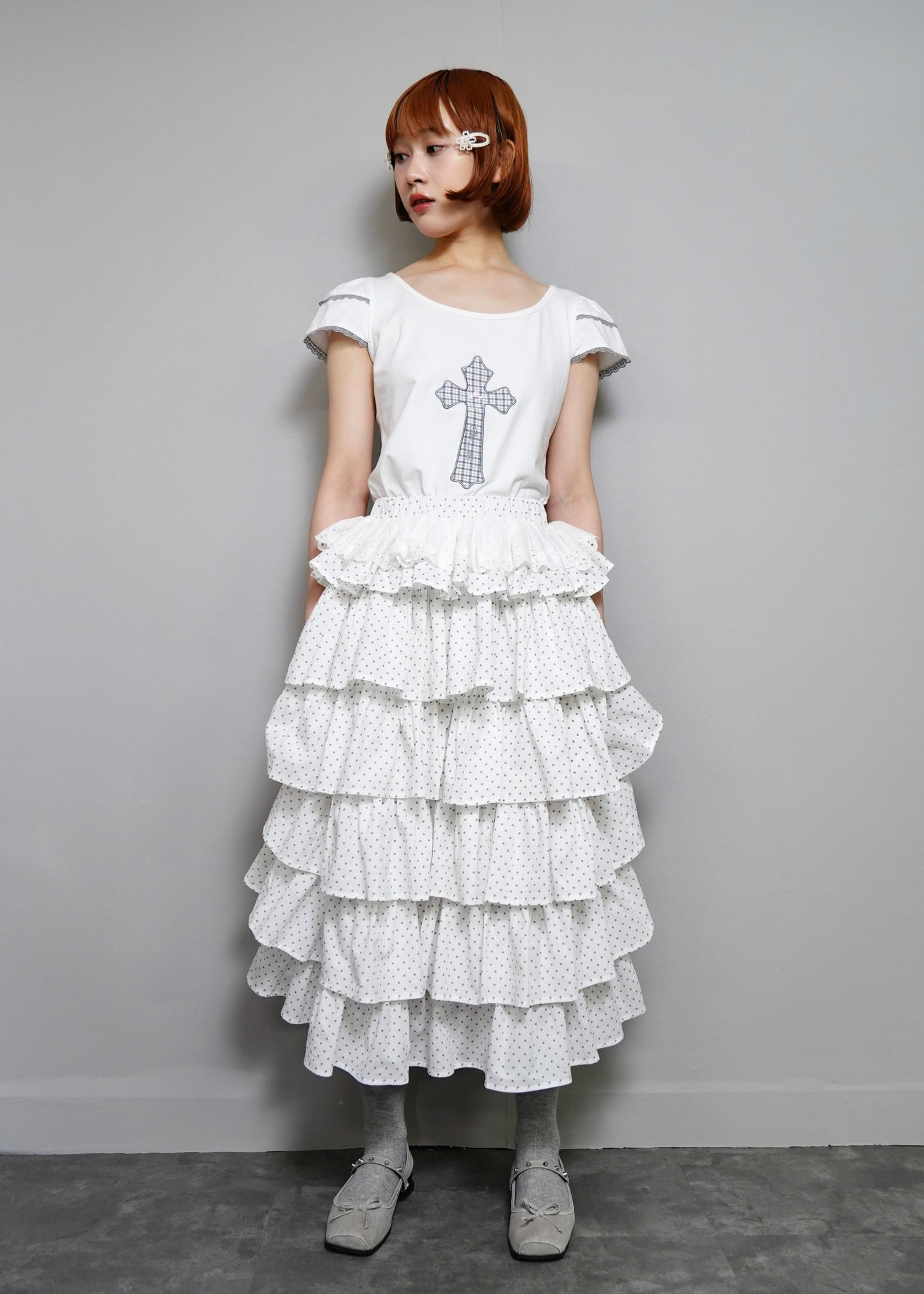 cross rose tee