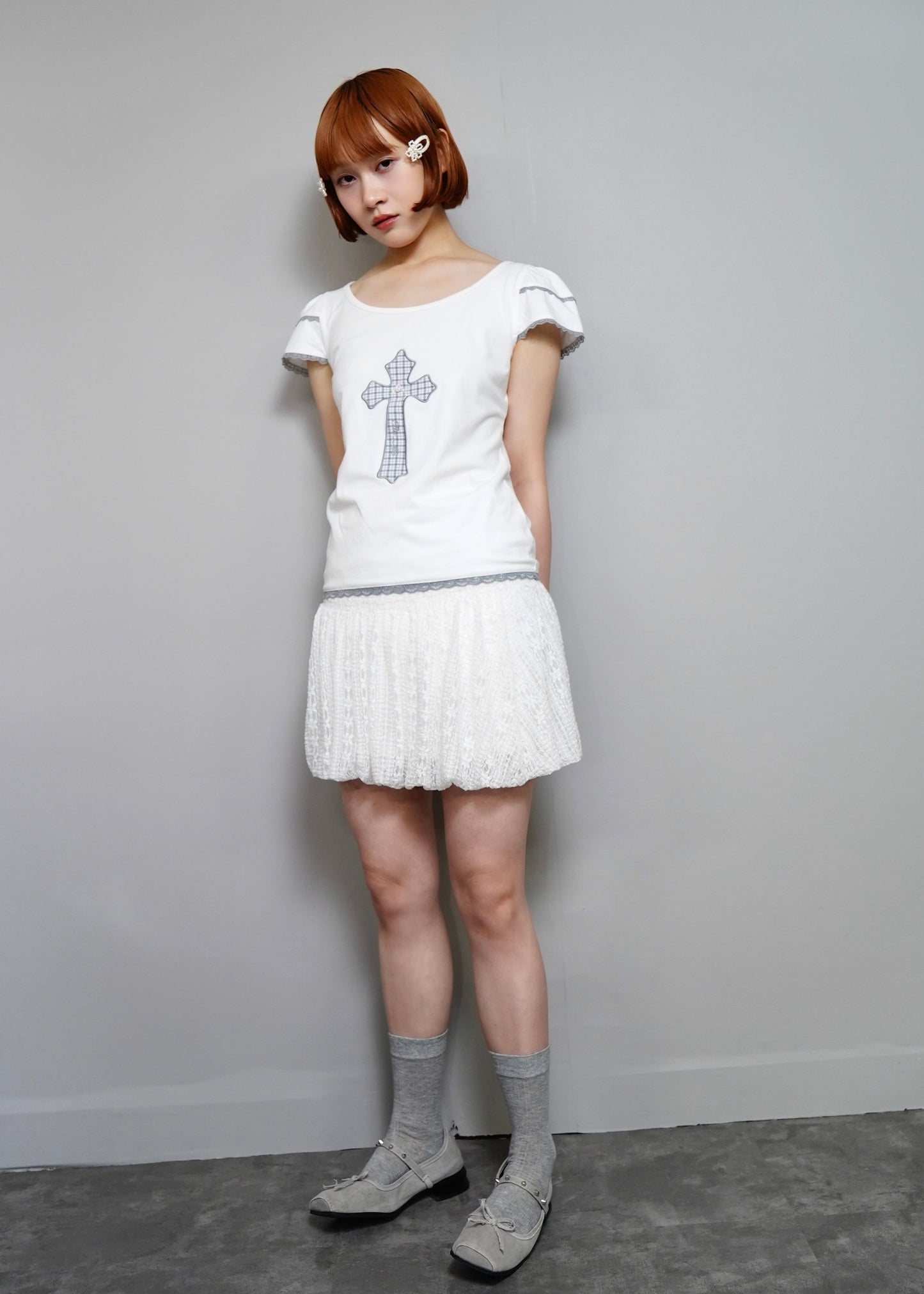 cross rose tee