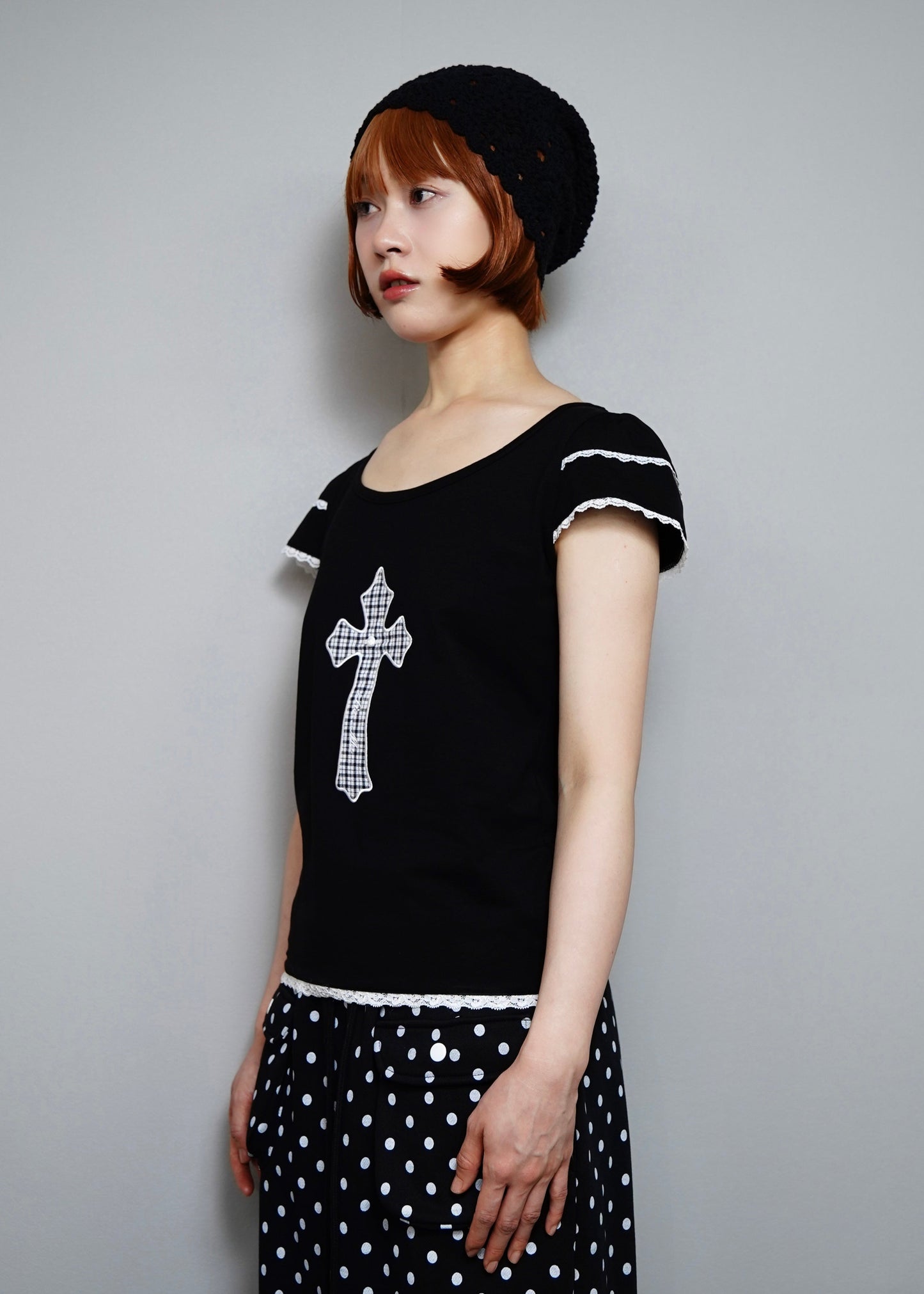 cross rose tee