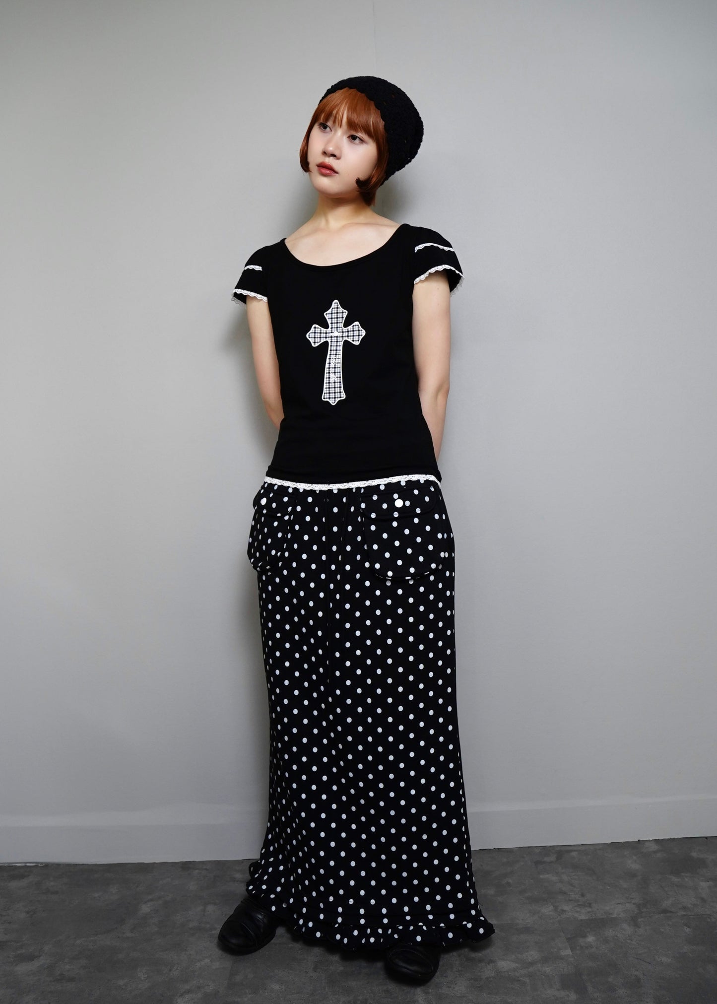 cross rose tee