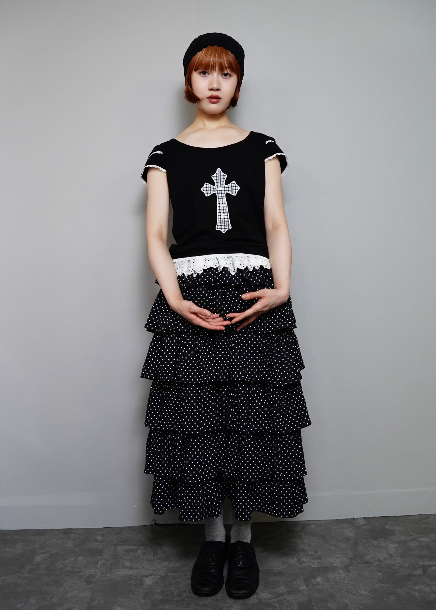 cross rose tee