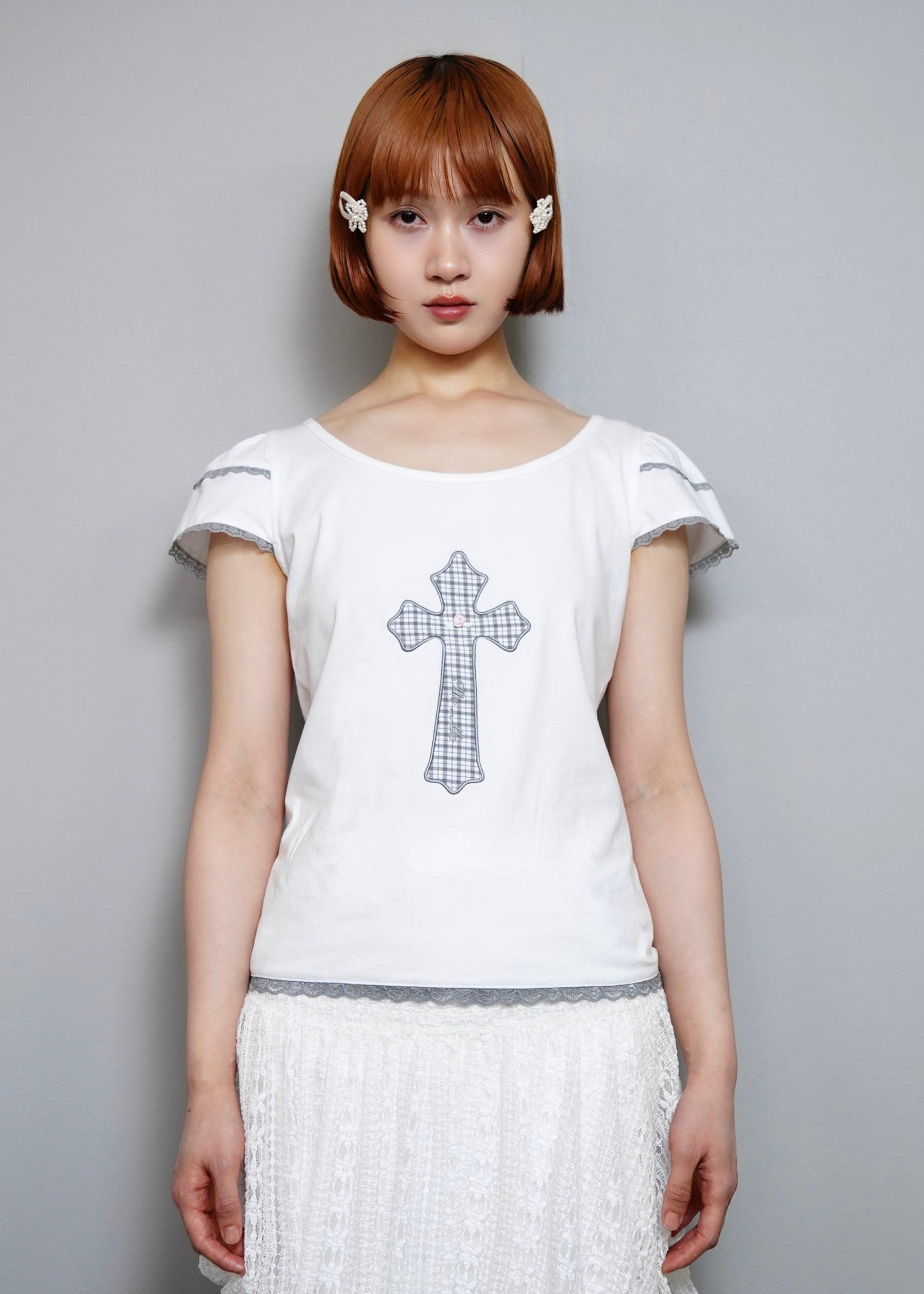 cross rose tee