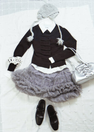 button up knit-boxy fit