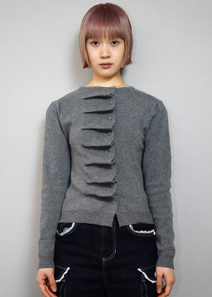 button up knit-slim fit