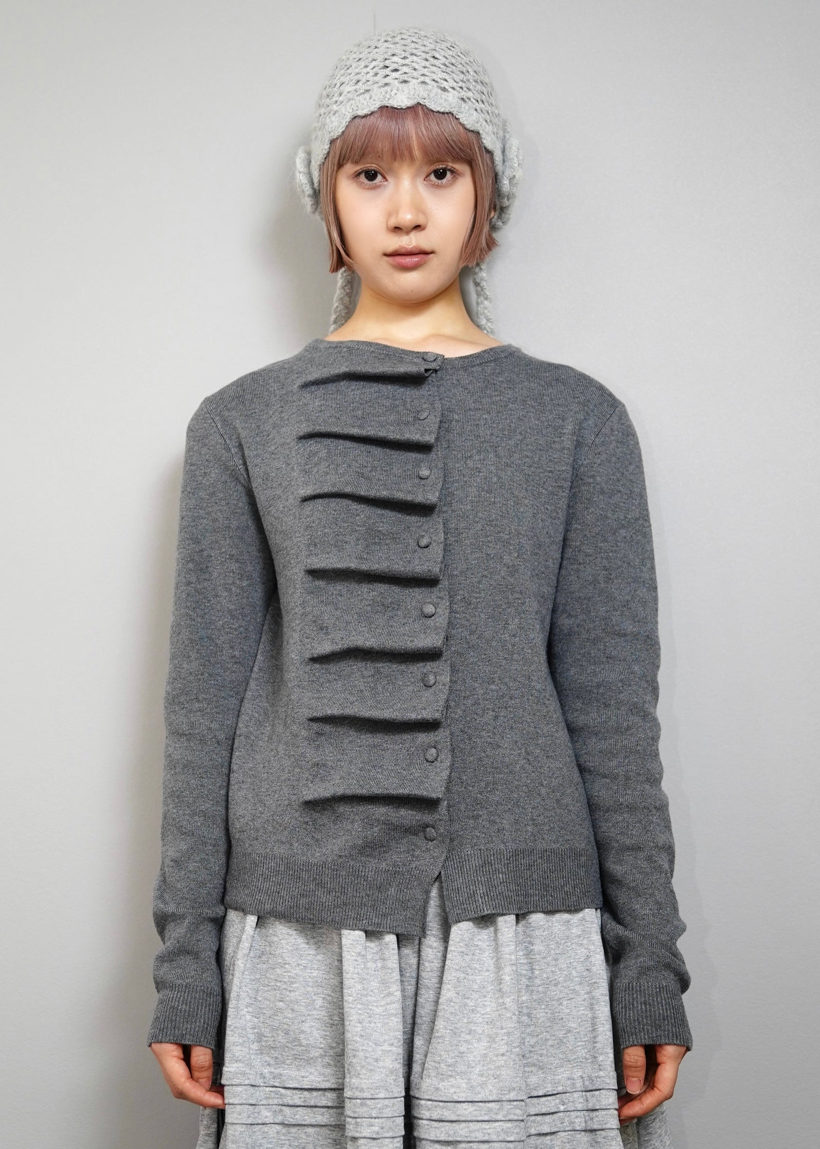 button up knit-boxy fit