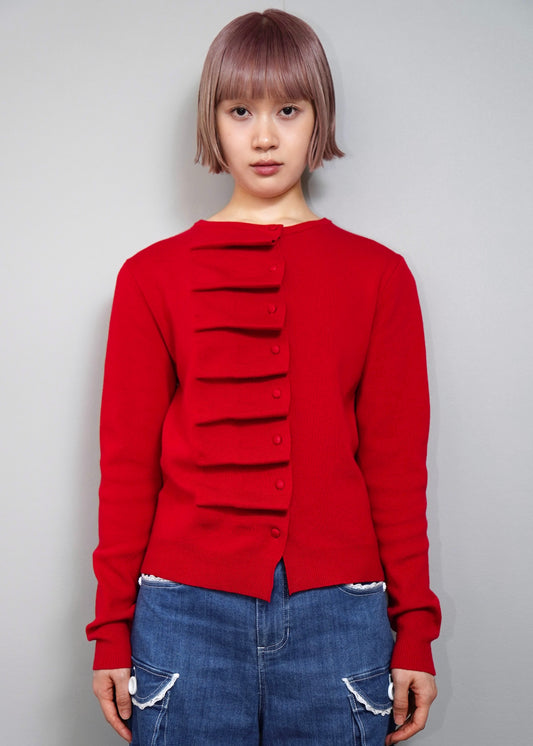 button up knit-boxy fit
