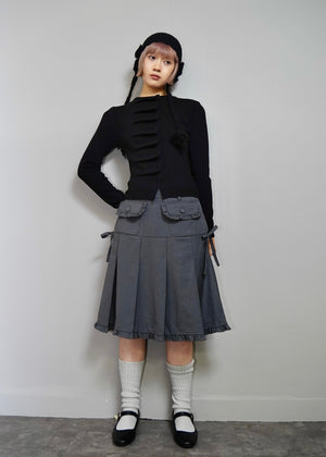 button up knit-slim fit