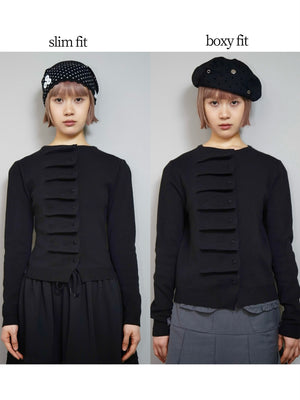 button up knit-slim fit