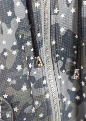 milky star camo hoodie