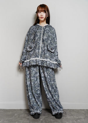 milky star camo hoodie