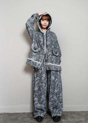 milky star camo hoodie