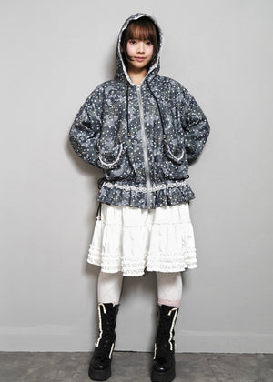 milky star camo hoodie