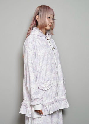 milky star camo hoodie