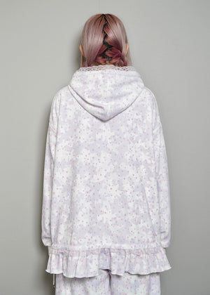 milky star camo hoodie