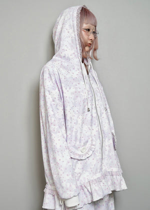 milky star camo hoodie