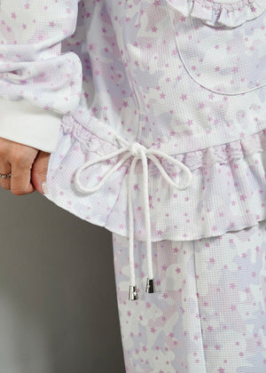 milky star camo hoodie