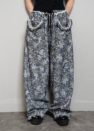 milky star camo pants