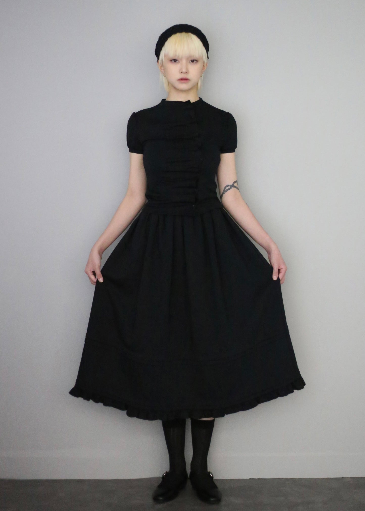 soft move skirt-BLACK