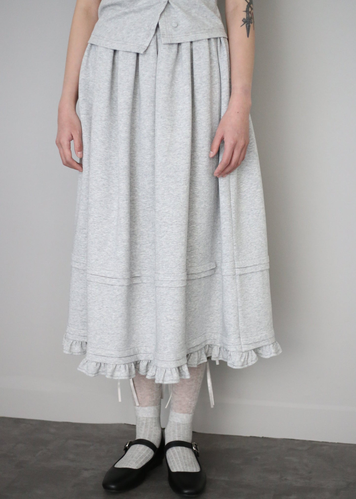 soft move skirt-GRAY