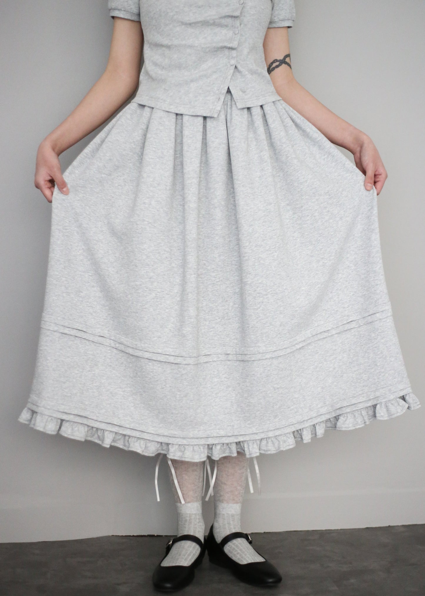 soft move skirt-GRAY