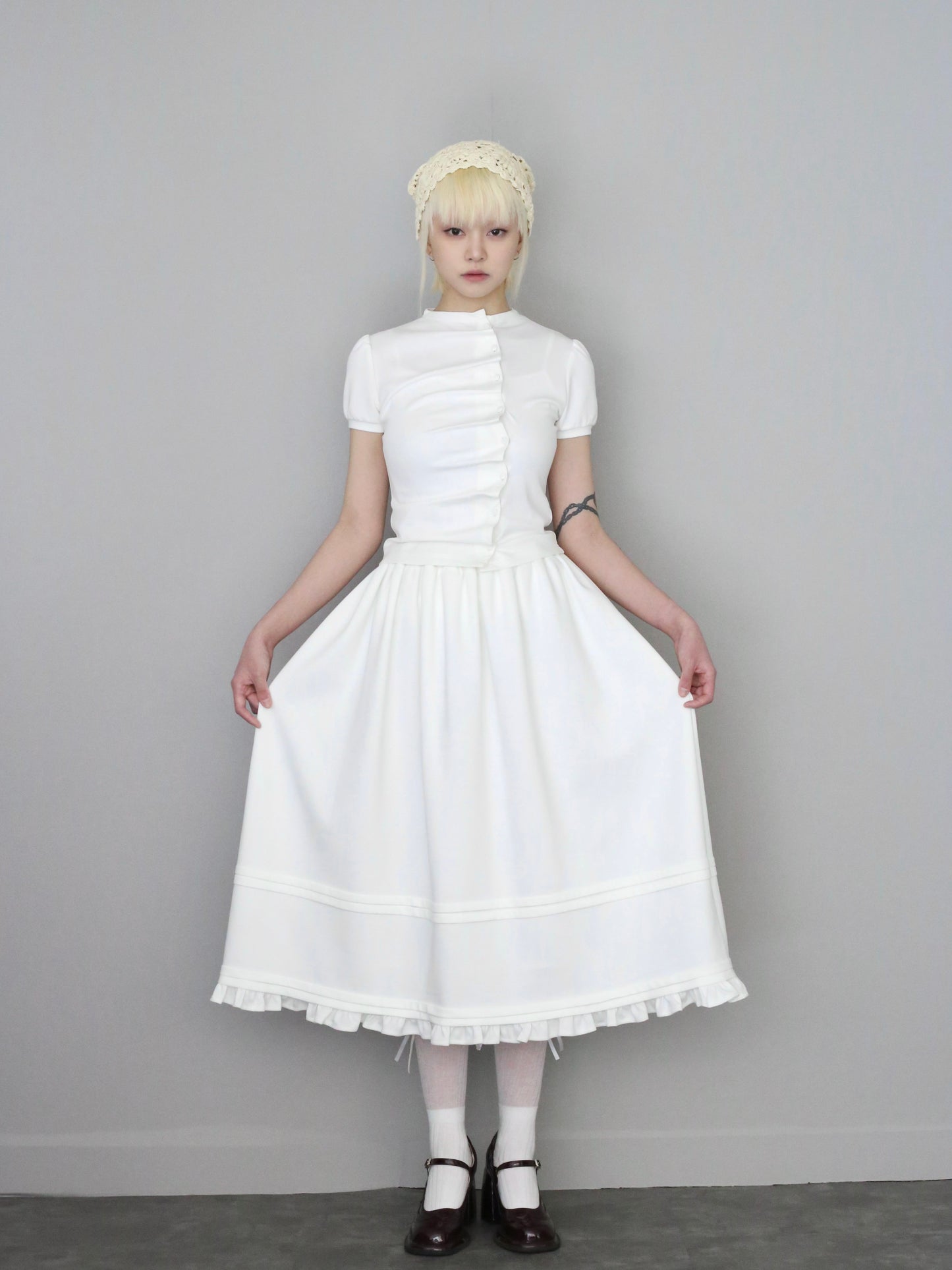 soft move skirt-WHITE