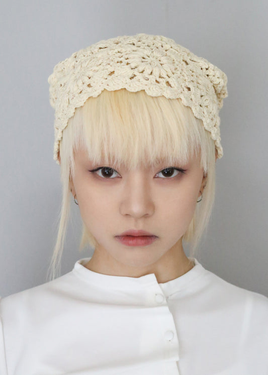 「Tie.Me SELECTIONS」race beanie-WHITE