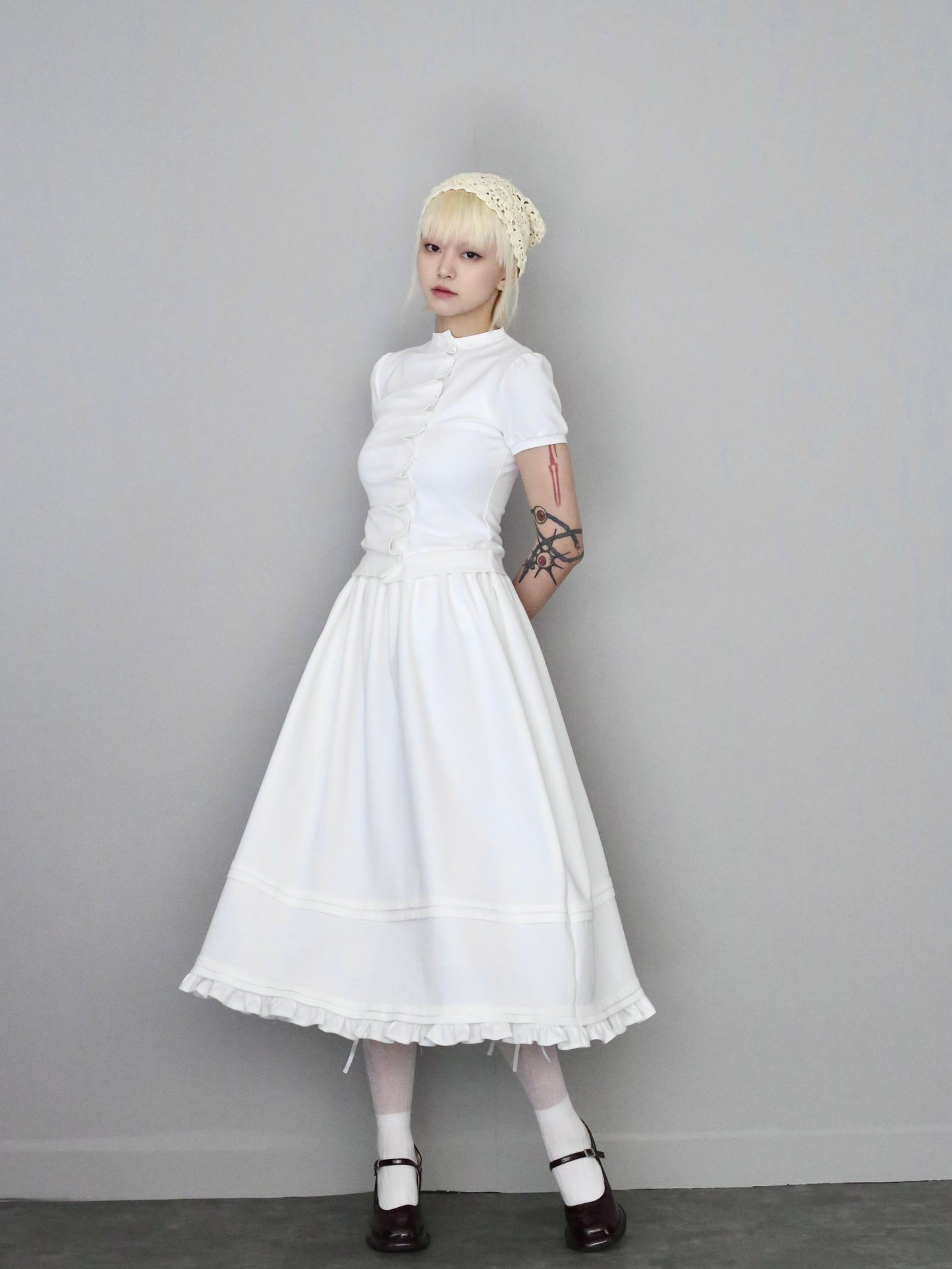 soft move skirt-WHITE