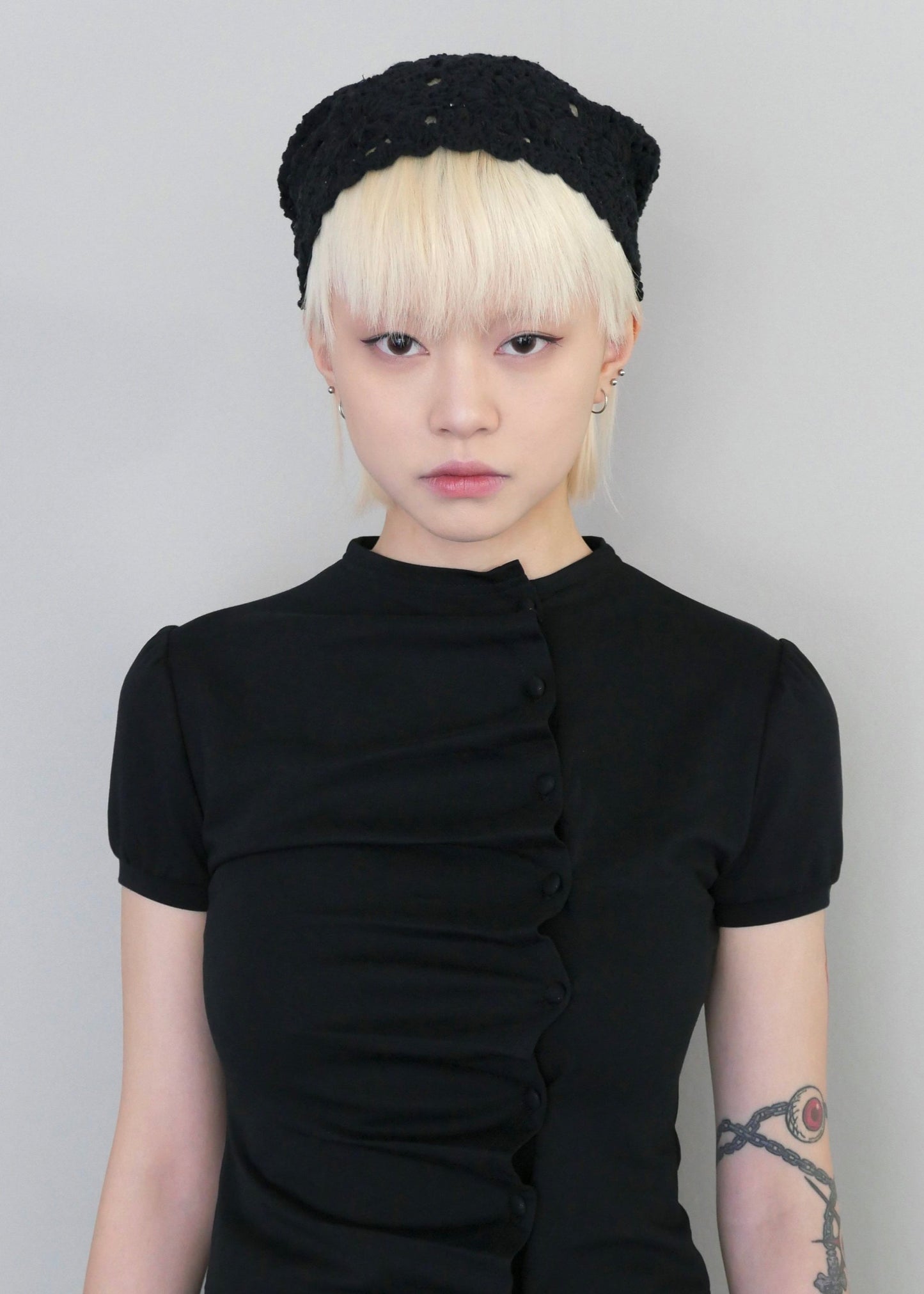 「Tie.Me SELECTIONS」race beanie-BLACK