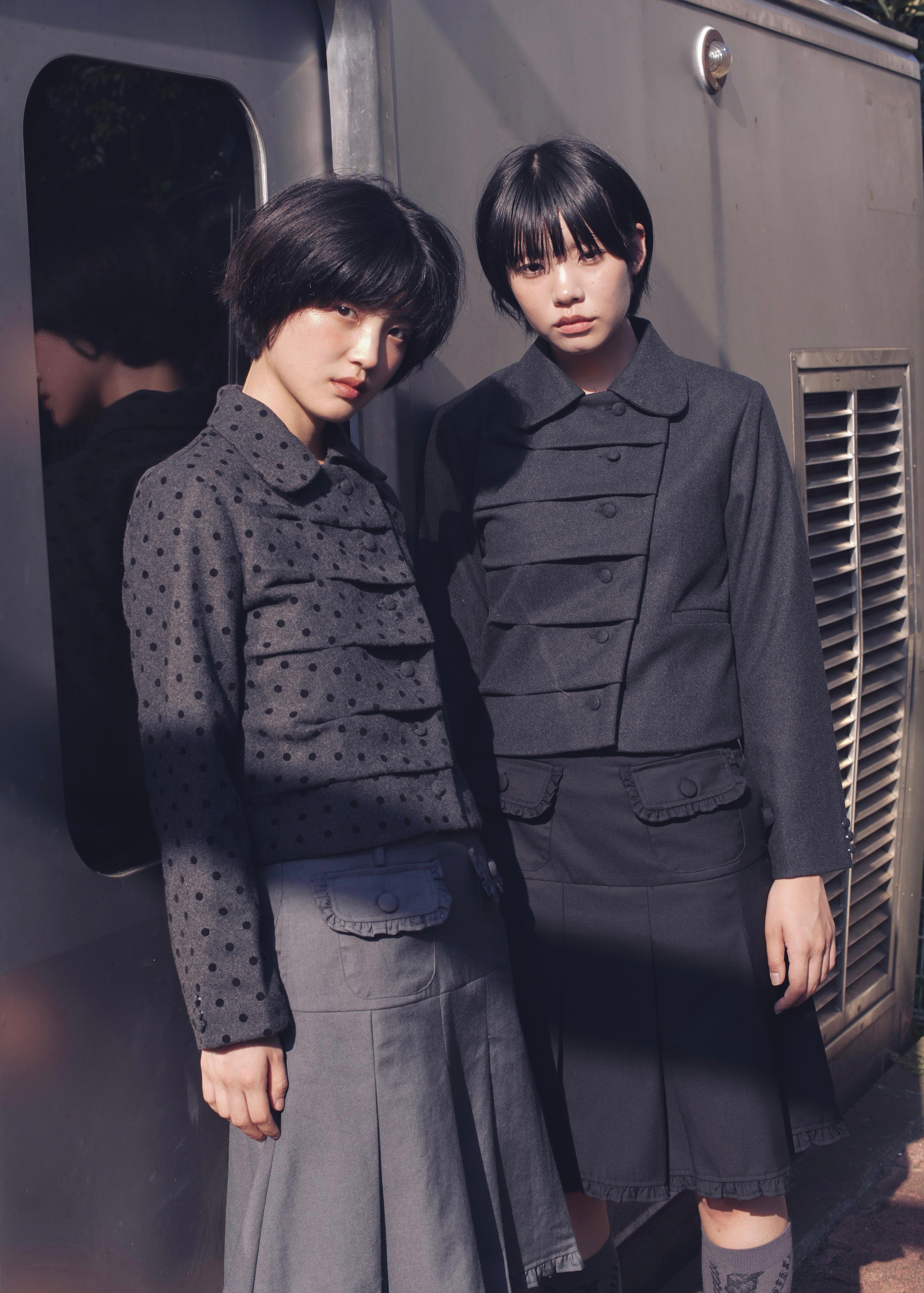 button up wool jacket-DOT – Tie.Me