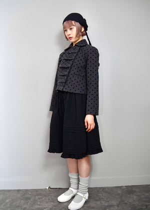 button up wool jacket-DOT