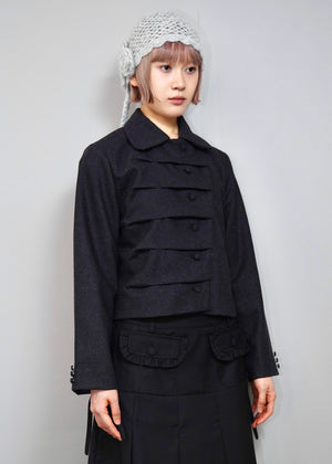 button up wool jacket