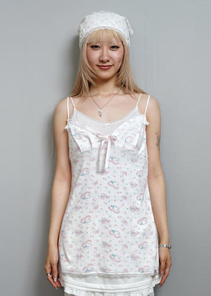 「swan's dream」lace cami dress