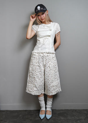 【HUHUEE】gallery girl satin dot cap