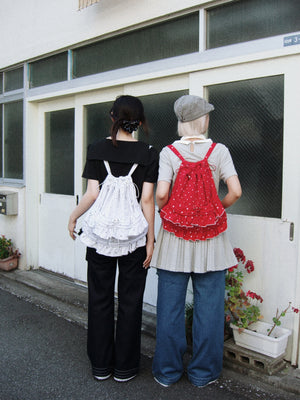 dot frill knapsack