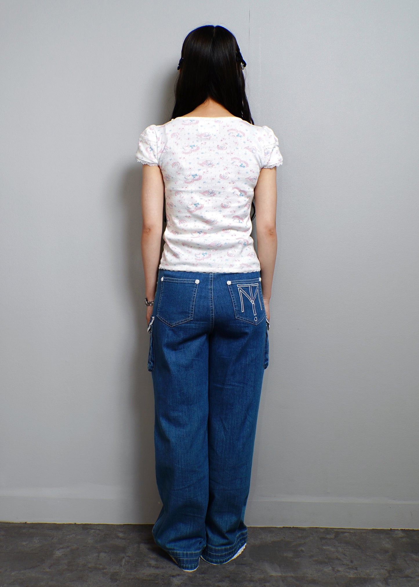 「swan's dream」lace Tee
