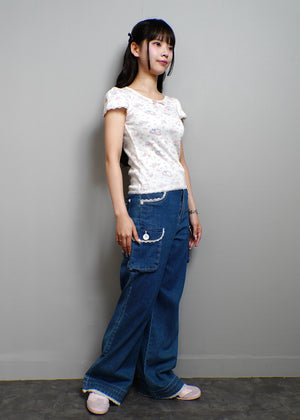 「swan's dream」lace Tee