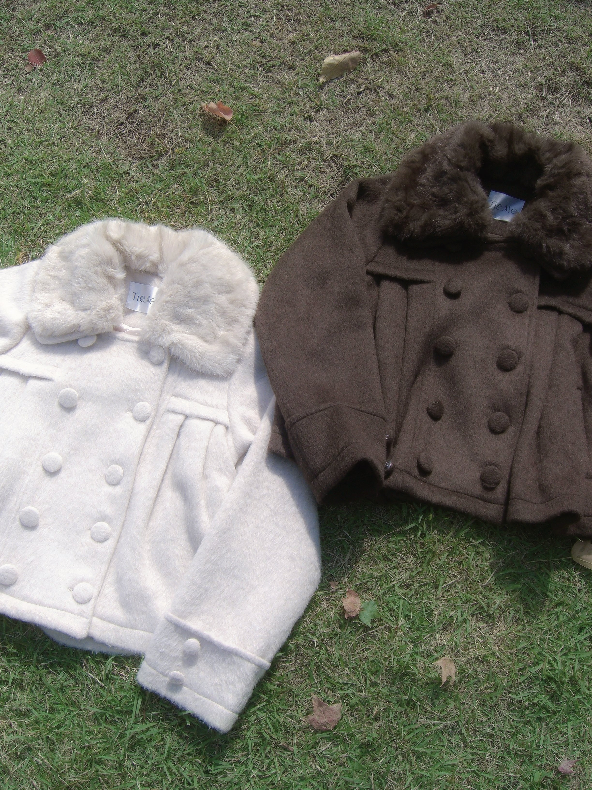Tie.Me grace fur collar wool coat ベージュ 新色黒追加発売】grace fur collar wool coat – Tie.Me
