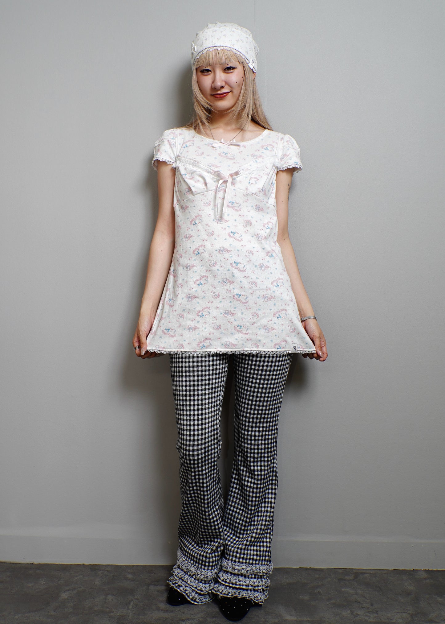 「swan's dream」lace cami dress