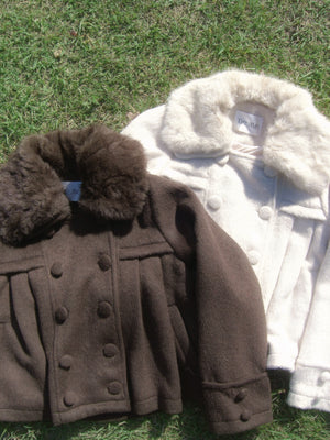 【12月上旬発送】grace fur collar wool coat