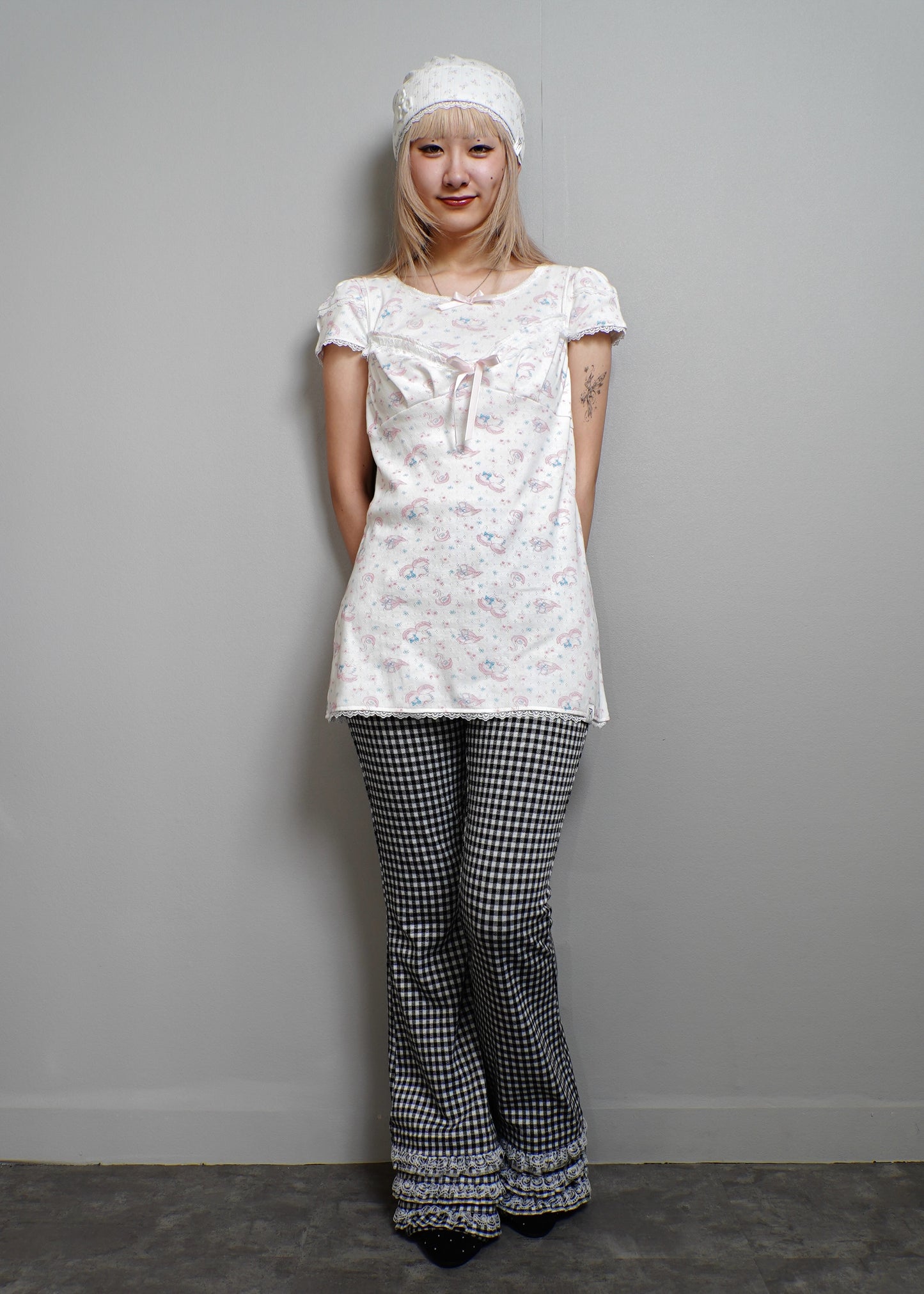 「swan's dream」lace cami dress