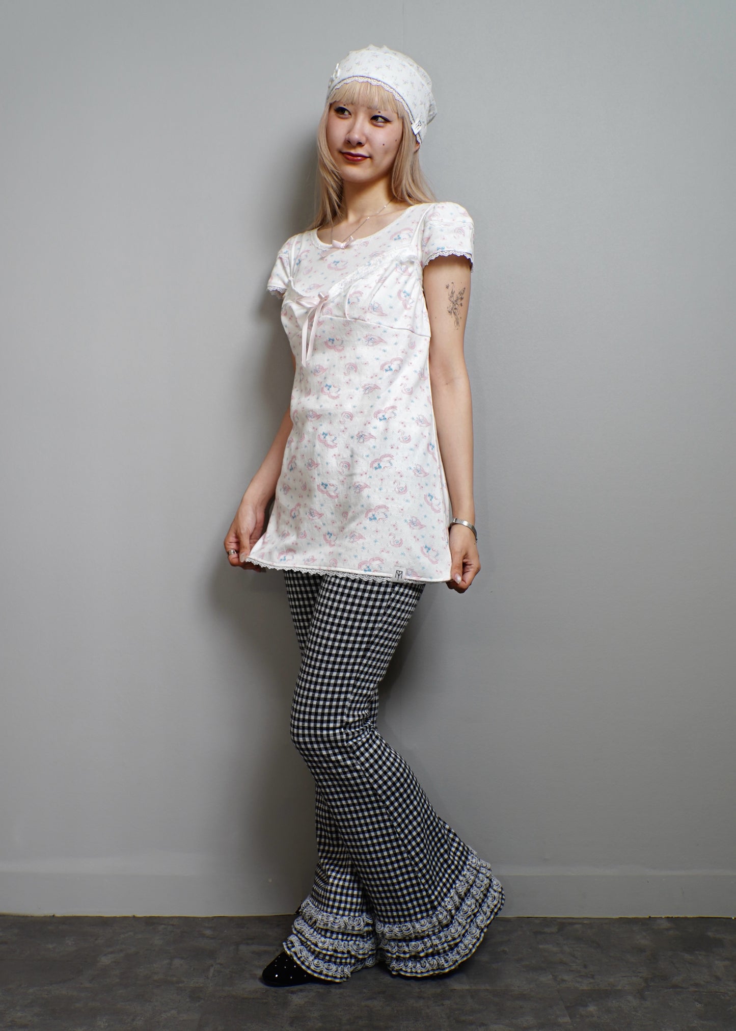 「swan's dream」lace cami dress
